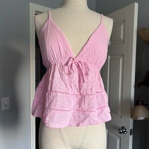Pink tank top